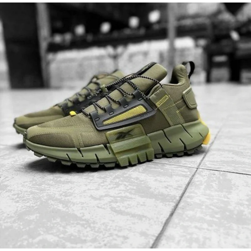 Classy Reebok Zig Kinetica Edge Army Green Shoes for Men (SOH71)