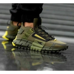 Classy Reebok Zig Kinetica Edge Army Green Shoes for Men (SOH71)