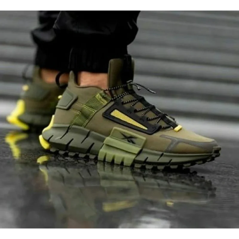 Classy Reebok Zig Kinetica Edge Army Green Shoes for Men (SOH71)
