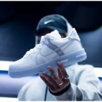 Trendy Airforce 1 Low React Ice White Shoes for Men (BS340)