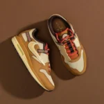Imported Nike Travis Scott X Airmax 1 Wheat Corporation Shoes for Men (SOH29)
