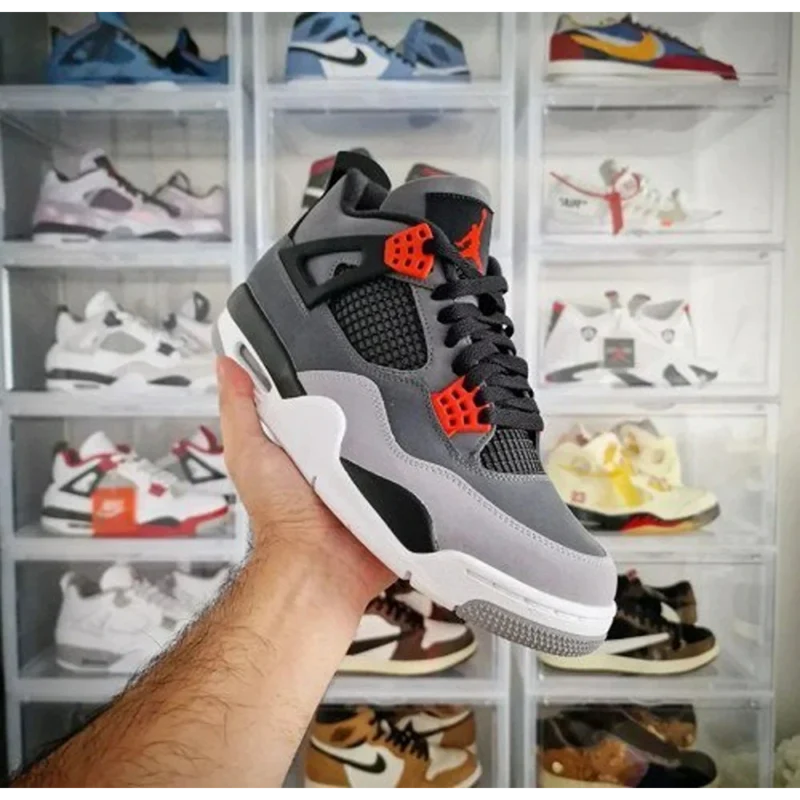Trendy Jordan Retro 4 Infrared Shoes for Men (GF165)