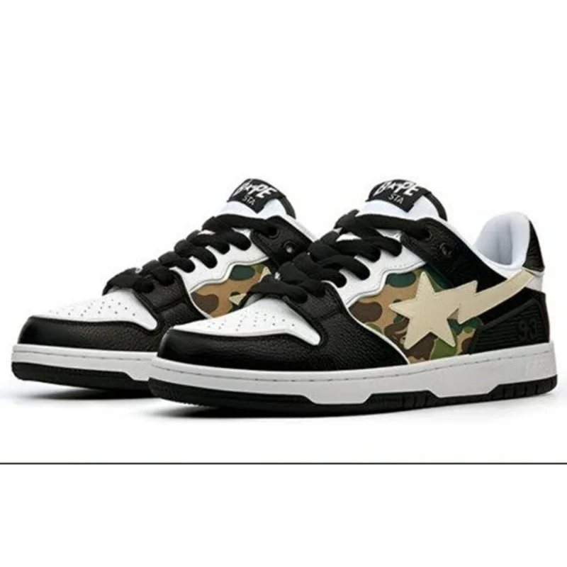 Imported Bape SK8 Sta Black Perfect Version Shoes for Men (SOH24)