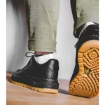 Trendy Nike Airforce 1 Luxe Black Gum Shoes for Men (BS334)