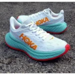 Classy Hoka Carbon X2 White Orange Shoes for Men (SW4753)