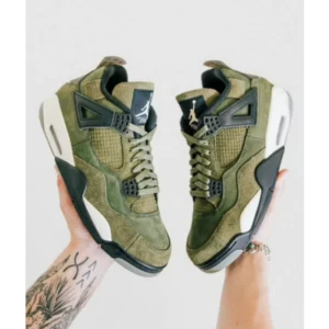 Imported Men's Nike Air Jordan 4 Craft Olive Semi UA (TD120)
