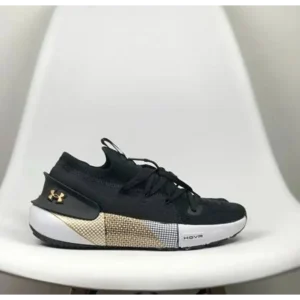 Classy Under Armour Hovr Phantom 3 Black Gold Shoes for Men (SOH61)