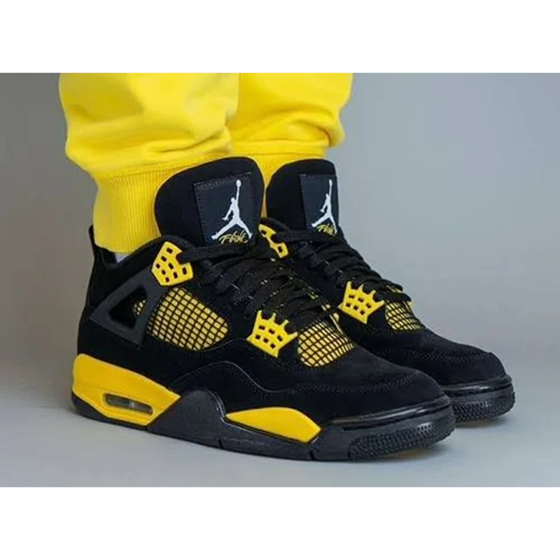 5-Air-Jordan-4-Retro-Thunder-Yellow-3499-2.webp Premium Air Jordan 4 Retro Thunder Yellow Shoes for Men (SOH16)