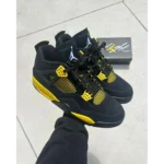 Premium Air Jordan 4 Retro Thunder Yellow Shoes for Men (SOH16)