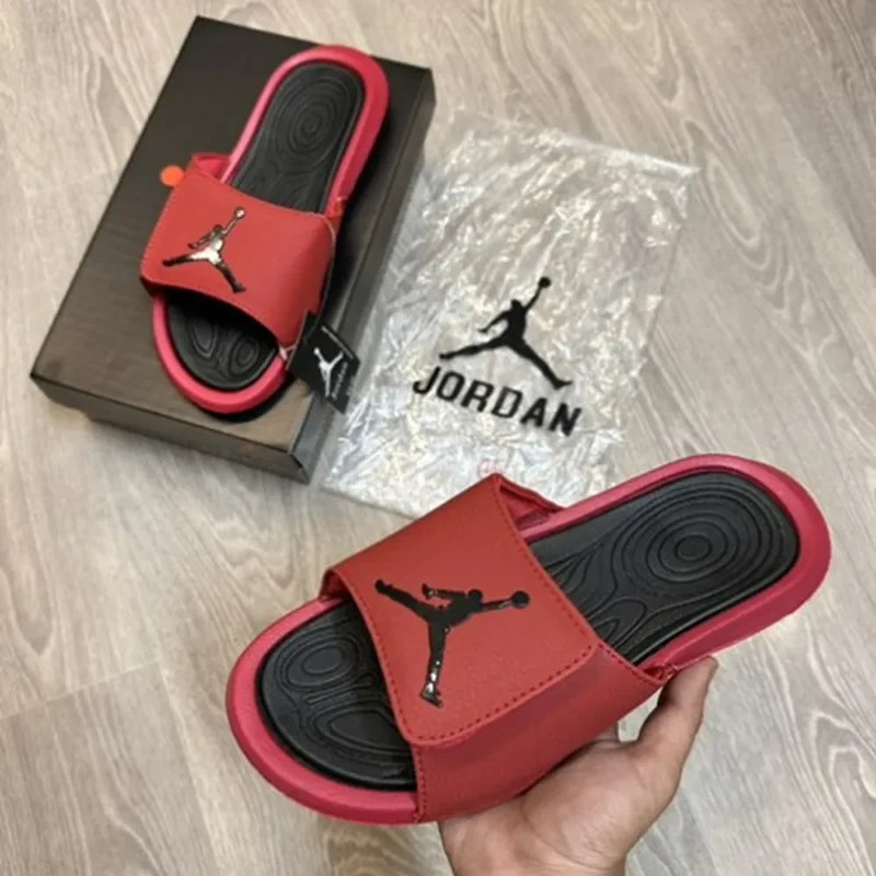 Premium Air Jordan Hydro 6 Red Black Flip Flop (HS79)