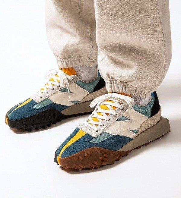 Premium New Balance Xc 72 Storm Blue Yellow Shoes For Men (SW6080)