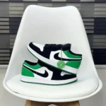 Imported Nike Air Jordan 1 Low Black Mystic Green Shoes for Men (AME271)
