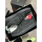 Classy Nike Travis Scott X AJ1 Low Black Phantom Shoes for Men (SW4751)