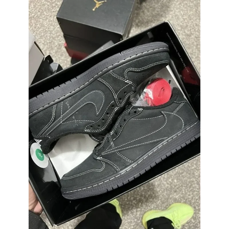 Classy Nike Travis Scott X AJ1 Low Black Phantom Shoes for Men (SW4751)