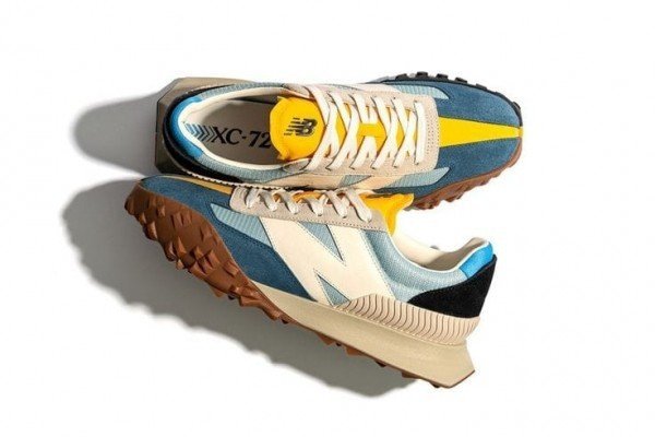 Premium New Balance Xc 72 Storm Blue Yellow Shoes For Men (SW6080)
