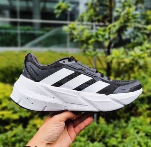 Imported Adidas Adistar Turbo Black White Shoes for Men (BS305)