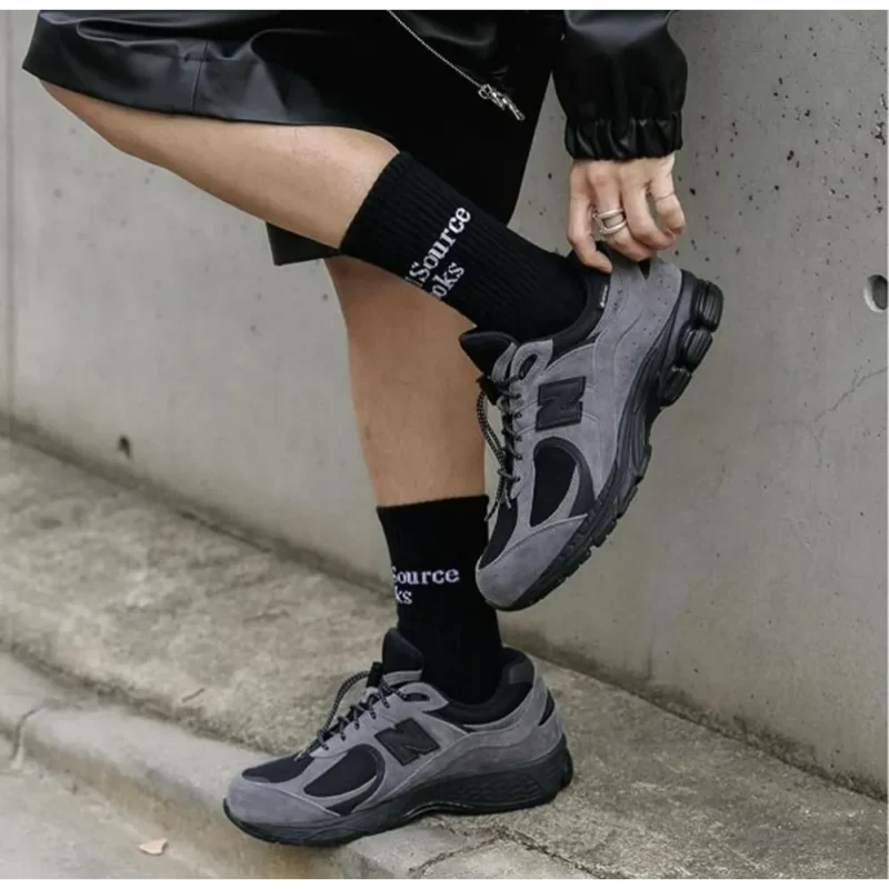 Classy New Balance 2002R Gore Tex Grey Shoes for Men (SW4725)