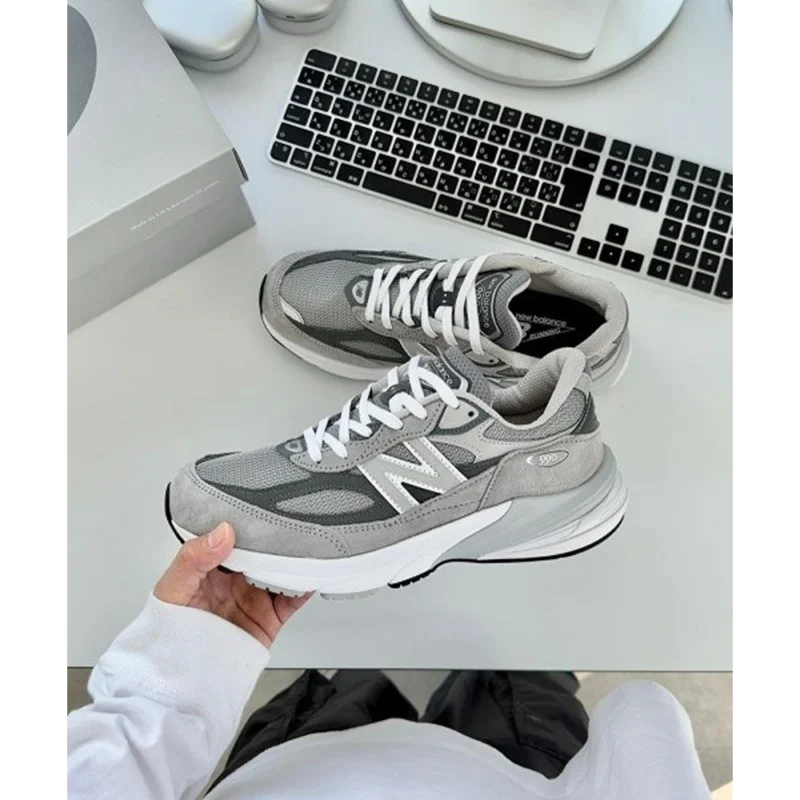 Premium New Balance 990 V6 Classic Grey Shoes for Men (SOH58)
