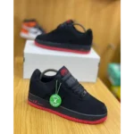 Classy Nike Airforce 1 Low Black University Red Shoes for Men (SW4700)