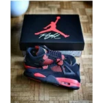 Imported Air Jordan 4 Red Thunder Shoes for Men (HOF70)
