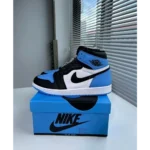 Premium Nike Air Jordan Retro 1 High UNC Toe Semi UA with Og Box (TC95)
