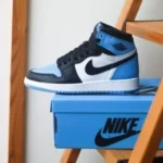 Premium Nike Air Jordan Retro 1 High UNC Toe Semi UA with Og Box (TC95)
