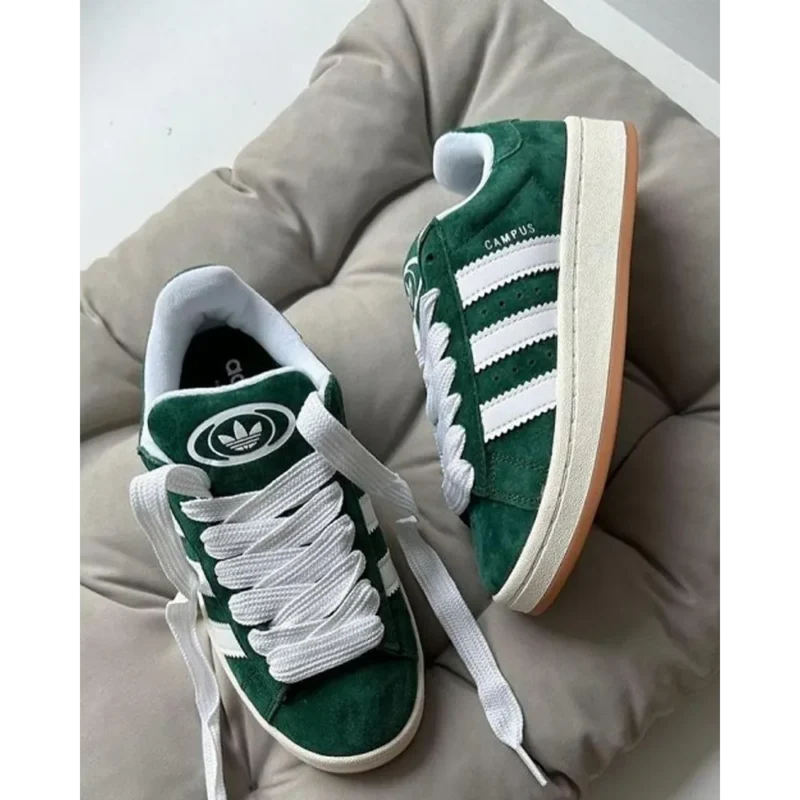 Classy Adidas Campus 00S Green Shoes for Men (HS51)