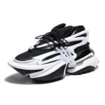 Balmain unicorn sneaker For Men Black-White (SW84)