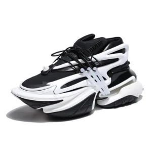 Balmain unicorn sneaker For Men Black-White (SW84)