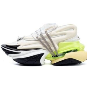 Balmain unicorn sneaker For Men Black, White and green (SW85)