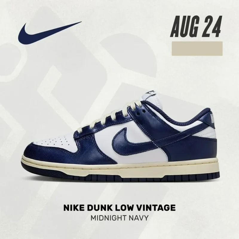 Dunk-Low-Vintage-Navy-2024-3100.webp Imported Dunk Low Vintage Navy 2024 Shoes for Men (SOS2524)