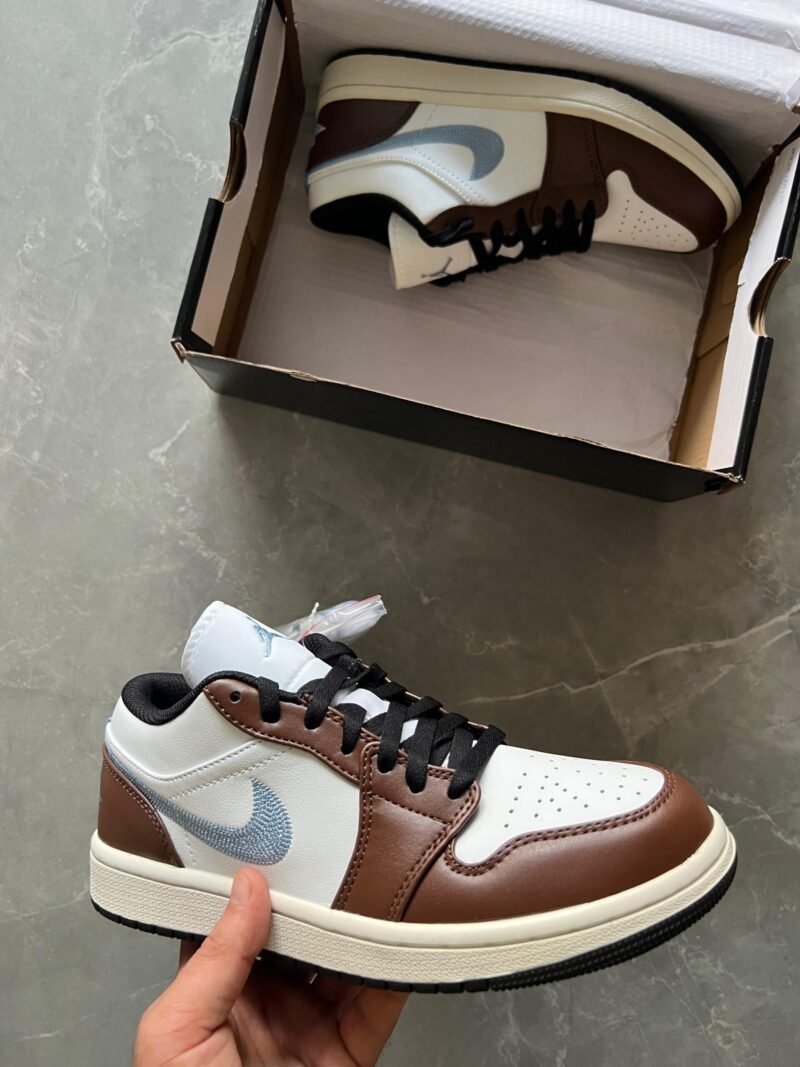 Nike Air Jordan Cut Low Shoes White & Brown for Men
