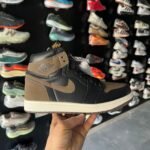 Nike Air Jordan 1 Black & Brown Full Leather Men's Shoes