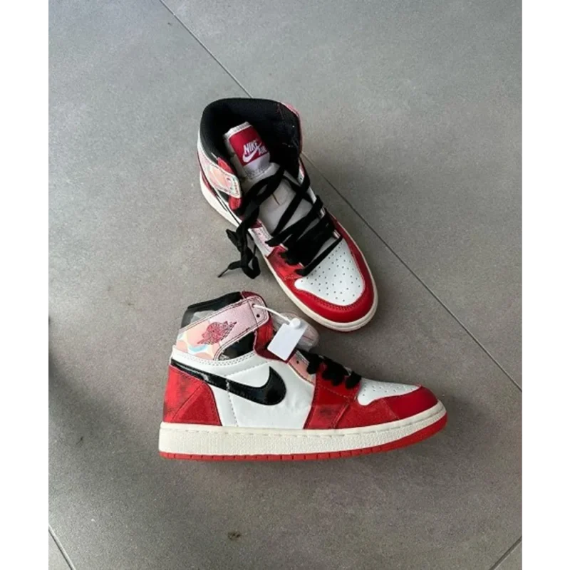 Premium Nike Air Jordan Retro 1 High Spiderverse X Spiderman Shoes for Men (HS44)