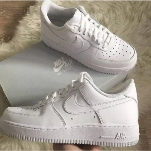 Imported Nike Airforce White Premium Leather UA Shoes for Men (HS35)