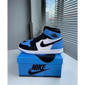 Imported Nike Air Jordan Retro 1 High UNC TOE SEMI UA Shoes for Men (BV233)