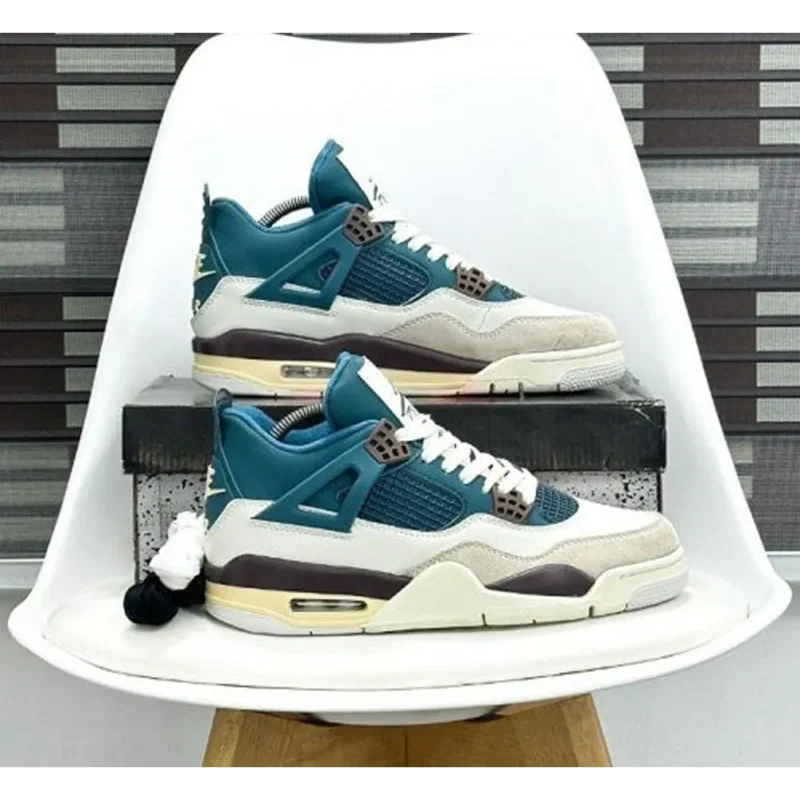 Nike-Air-Jordan-Retro-4-SNORLAX-3499-4.webp Imported Nike Air Jordan Retro 4 Snorlax Shoes for Men (BV235)