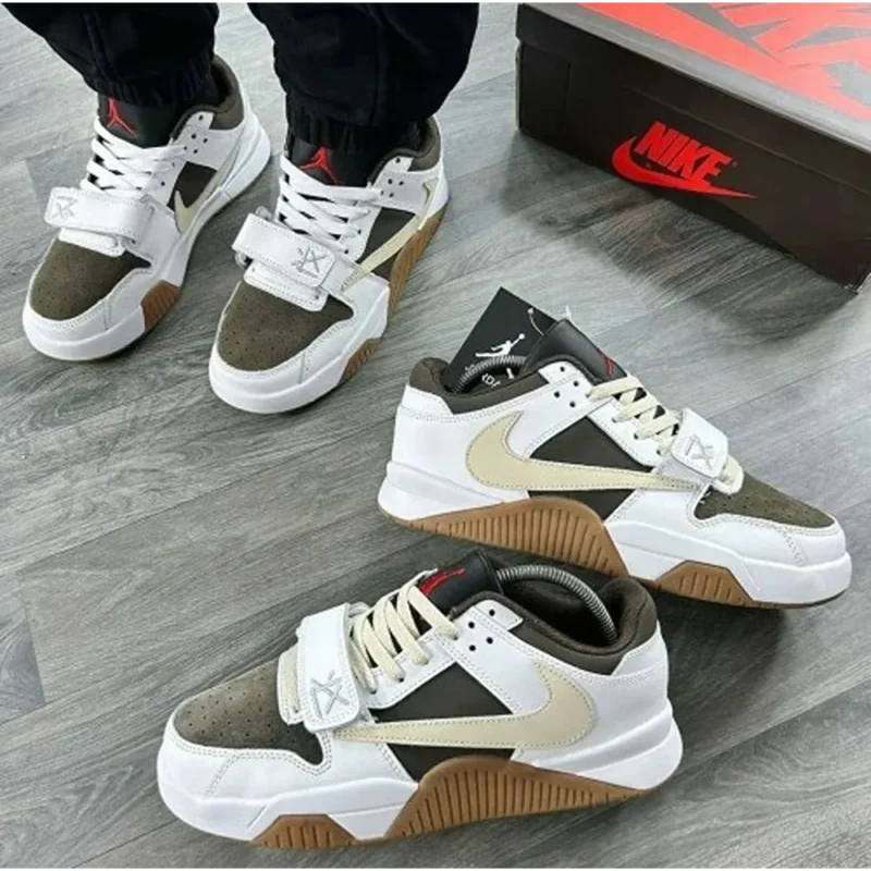 Trendy Travis Scott X Jordan Jumpman Jack Trainer Sail Shoes for Men (HS36)