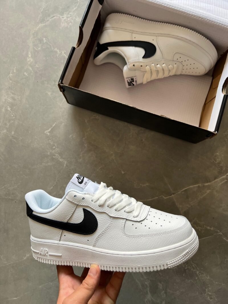 Nike Air Force 1 Shoes For Men Original (White, Black) 