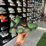 Nike Air Barrage Mid Premium Sneakers (Green and Black)