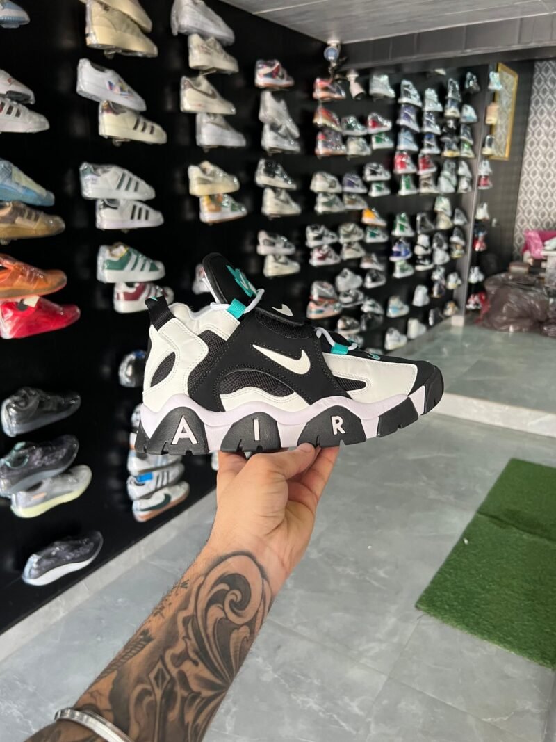 Nike Air Barrage Mid Retro Mens 12 Black White Cabana Sneakers