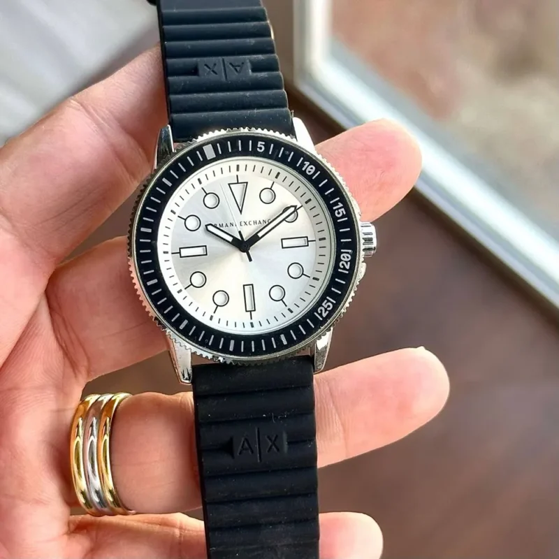 Armani Watch Silver Blue For Men (SL146)