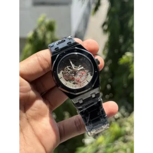 Audemars Piguet Watch Royal Oak Full Black Quartz For Men (SUP273)