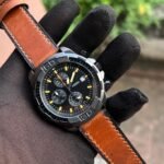 Brown Leather Fossil Watch For Men (SG-258)