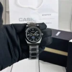 Casio Watch Classic Black Metal Chronograph For Men (SW1128)