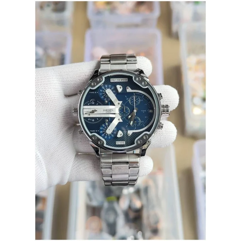 Diesel 3 Watch Bar Big Dady Silver-Blue For Men (CSO1625) (Copy)