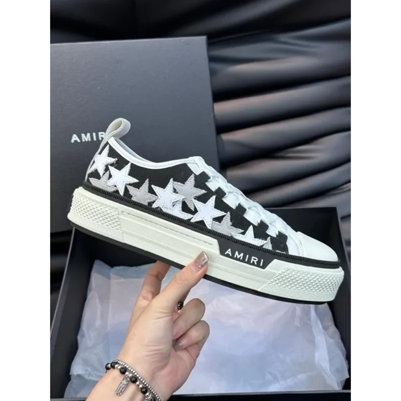 Superb Amiri Stars Court Canvas Sneakers Shoes for Men (SL4494)