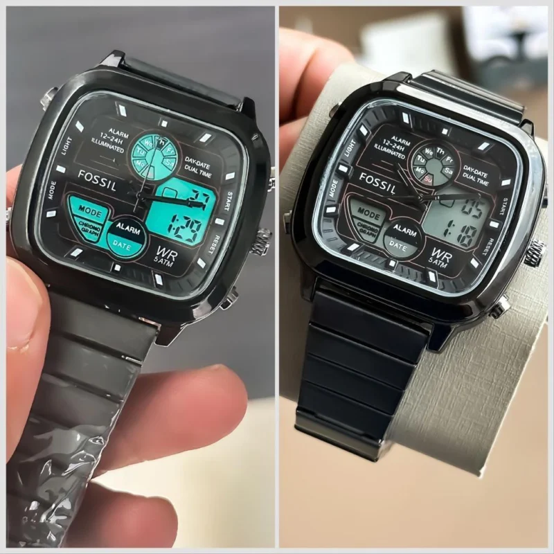 Fossil Digital Watch : Fossil Digital Stainless Steel Edition Watch For Men (SG-1023)