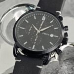 Fossil Watch : Fossil Chronograph Leather Edition Watch For Men (SG-1016)
