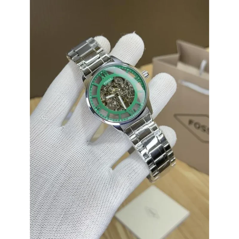 Fossil Watch Townsman Silver Green For Men (CS248)